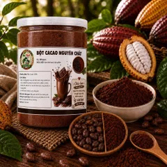 500gram Bột Cacao Nguyên Chất (Sánh,Mịn,Đậm vị ,Dễ Tan) Shop MT.METOMSTORE