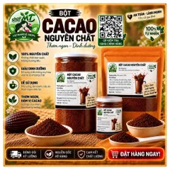 500gram Cacao Nguyên Chất Không Đường nhà Mẹ Tôm store hàng loại 1