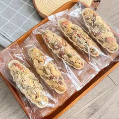 250g BÁNH THUYỀN MIX HẠT ( 10 bánh ) nhà MẸ TÔM