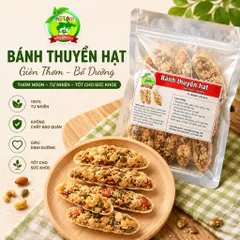 250g BÁNH THUYỀN MIX HẠT ( 10 bánh ) nhà MẸ TÔM