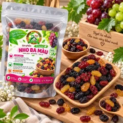 500g NHO KHÔ 3 MÀU NHÀ MẸ TÔM STORE