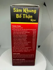 Sâm Nhung Bổ Thận Nam Nữ giúp Bổ Thận td, Tăng Cường Sức khoẻ, Mỏi Gối, Tiểu Đêm - Hộp 30 viên