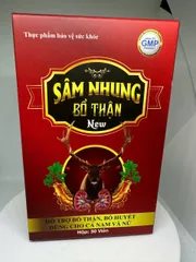 Sâm Nhung Bổ Thận Nam Nữ giúp Bổ Thận td, Tăng Cường Sức khoẻ, Mỏi Gối, Tiểu Đêm - Hộp 30 viên