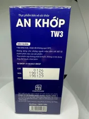AN KHỚP TW3 – VIÊN UỐNG AN KHỚP TRUNG ƯƠNG 3- Hỗ trợ Giảm Đau khớp, Thoái Hoá Khớp - Hộp 30 Viên