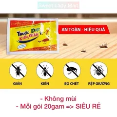 10 Gói Thuốc sinh học  diệt kiến, gián(gói 10gr)