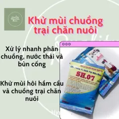 5 Gói khử mùi hầm cầu, chuồng trại chăn nuôi - Xử lý phân chuồng, rác thải 150g