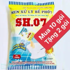 Combo(Mua 10 tặng 2) 10 gói sinh học khử mùi hôi, phòng tắc nghẽn, làm tiêu phân diệt trứng giun, nước chảy nhanh,….200g