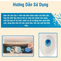Combo 10 viên thả bồn cầu khử mùi hôi, sạch mảng bám, diệt vi khuẩn bồn cầu, nhà vệ sinh, toilet