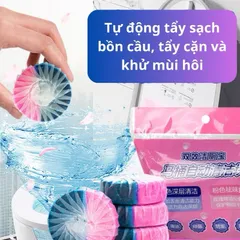 Combo 10 viên thả bồn cầu khử mùi hôi, sạch mảng bám, diệt vi khuẩn bồn cầu, nhà vệ sinh, toilet
