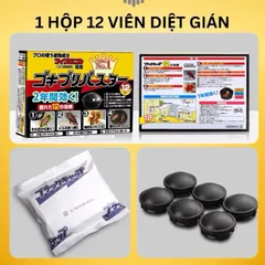 Viên diệt gián Nhật 12 viên, an toàn cho mọi người và vật nuôi