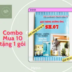 Combo(Mua 10 tặng 1) Gói thông đường ống, cống, bồn rửa mặt, chén bát 100g