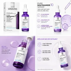 Serum La Roche-Posay Pure Niacinamide 10 30ml - Hỗ Trợ Mờ Thâm Nám, Đều Màu Da, Phục Hồi Da