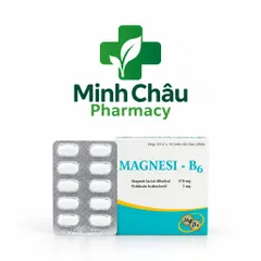Magnesi B6 ( 470/5mg) - Bổ sung magie, vitamin B6, hỗ trợ suy nhược thần kinh, hay chuột rút (H/100 viên)