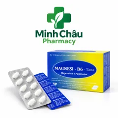 Viên uống bổ sung Magnesi B6 bổ sung Magie và vitamin B6 giảm chuột rút,căng thẳng-Hộp 100 viên- Tana