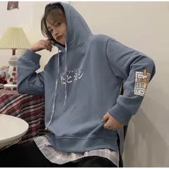 Áo Hoodie Có Nón Giả Sơ Mi Nỉ Bông Dày, Trang Phục Mùa Đông