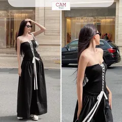 Đầm Maxi, Đầm Ống Dài, Đầm Xoè Maxy Đan Dây Cách Điệu