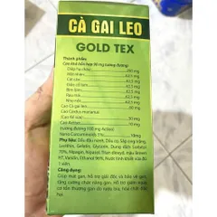 Cà Gai Leo gold tex Giải Độc Rượu - Bảo Vệ Gan, bổ gan mát gan, giải độc, tăng cường chức năng gan