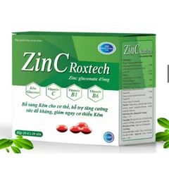 Viên uống ZinC Roxtech bổ sung Kẽm, Vitamin C giúp tăng đề kháng, bồi bổ sức khỏe 