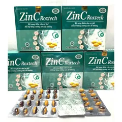 Viên uống ZinC Roxtech bổ sung Kẽm, Vitamin C giúp tăng đề kháng, bồi bổ sức khỏe 