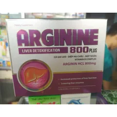 Arginine 800 plus bổ gan, mát gan, giải độc tăng cường chức năng ngan, hạ men gan, gan nhiễm mỡ, nóng gan, sơ gan