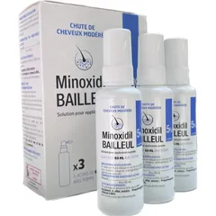 Set 3 Chai Xịt Mọc Tóc Minoxidil Bailleul 2% Từ Pháp - Giải Pháp Hiệu Quả Cho Tóc Rụng, Kích Thích Mọc Tóc Mới, Dành Cho Nam Nữ 872686