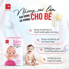 Xà phòng tắm cho bé COW Baby Soap Nhật Bản an toàn, dịu nhẹ cho làn da bé 90g