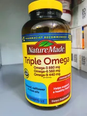 💊 Nature Made Triple Omega 3-6-9 bổ tim mạch, 170 viên - Giao hỏa tốc, tiết kiệm thời gian