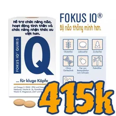 Viên uống bổ não Fokus IQ nội địa Đức, tăng cường tập trung trí nhớ, hiệu suất tinh thần