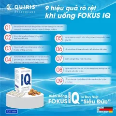 Viên uống bổ não Fokus IQ nội địa Đức, tăng cường tập trung trí nhớ, hiệu suất tinh thần