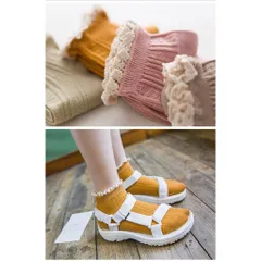 SÉT 10 đôi tất vớ nữ cổ bèo Vintaga nhiều màu