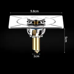 Nắp Đậy Cống Hai Chế Độ Thoát Nước Sàn Tắm Chống Mùi, Chống Rò Rỉ, Thép Không Gỉ