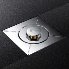 Nắp Đậy Cống Hai Chế Độ Thoát Nước Sàn Tắm Chống Mùi, Chống Rò Rỉ, Thép Không Gỉ