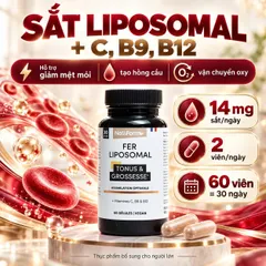 Nat&Form Fer Liposomal 60 Viên Bổ Sung Sắt Liposomal, Vitamin C B9 B12