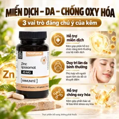 Nat&Form Zinc Liposomal 60 Viên – Kẽm Liposomal 15mg Hỗ Trợ Miễn Dịch