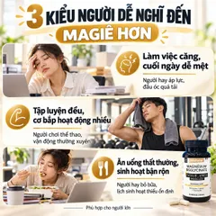 Nat&Form Magnesium Bisglycinate 90 Viên – Magie Hữu Cơ 300mg