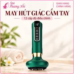 Máy hút giác cầm tay, máy hút giác mini 12 cấp độ tiện dụng. Máy hút giác hơi mini cầm tay