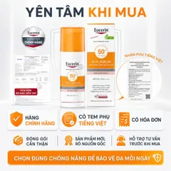 Kem Chống Nắng Cho Da Nám Eucerin Sun Serum Spotless Brightening SPF 50+ PA++++ 50ML Sáng Da Mờ Thâm Nám