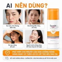 Kem Chống Nắng Cho Da Nám Eucerin Sun Serum Spotless Brightening SPF 50+ PA++++ 50ML Sáng Da Mờ Thâm Nám