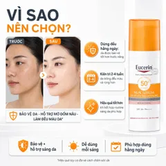 Kem Chống Nắng Cho Da Nám Eucerin Sun Serum Spotless Brightening SPF 50+ PA++++ 50ML Sáng Da Mờ Thâm Nám