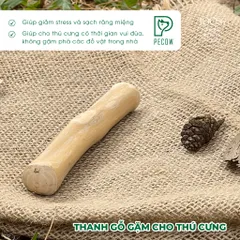 Thanh Gặm Xương Cho Chó Bằng Gỗ Cà Phê Tự Nhiên - Sản Phẩm An Toàn Cho Cún Cưng