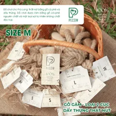 Gỗ gặm PeCow que nhai kết hợp dây thừng bản 2 cục dành cho thú cưng