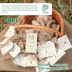 Gỗ gặm thắt nút bằng gỗ cà phê và dây thừng Size L bản 2 cục dành cho thú cưng