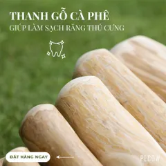 Xương gặm cho chó bằng gỗ cà phê tự nhiên / Giảm căng thẳng và lo âu đa dạng kích thước
