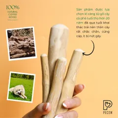 Xương gặm cho chó bằng gỗ cà phê tự nhiên / Giảm căng thẳng và lo âu đa dạng kích thước