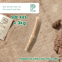 Thanh gặm cho chó bằng gỗ cà phê tự nhiên XXS - Giảm căng thẳng và lo âu poodle toy