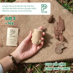 Gỗ gặm PeCow Size S - Vệ sinh răng miệng, giảm căng thẳng cho thú cưng