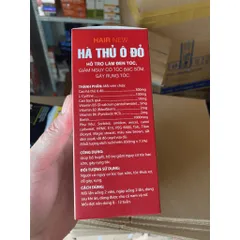 Viên Uống Hair New Hà Thủ Ô Đỏ Bổ Sung Biotin Vitamin B5, Dưỡng Tóc Khỏe Đẹp