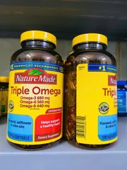 Nature Made Triple Omega 3-6-9 bổ tim mạch, sáng mắt (170 viên) - Giá tốt trên thị trường