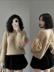 Áo khoác len nữ dáng rộng mặc được 2 kiểu
