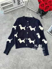 Áo khoác len cardigan nữ hình cún hàng chuẩn đẹp